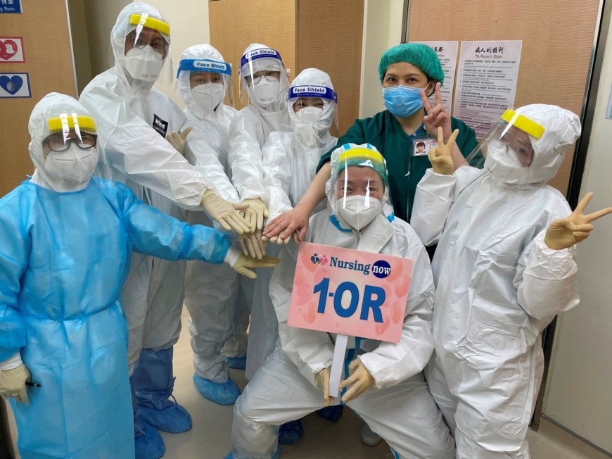 北醫跨部門團隊幫染疫產婦接生。（圖／北醫提供）