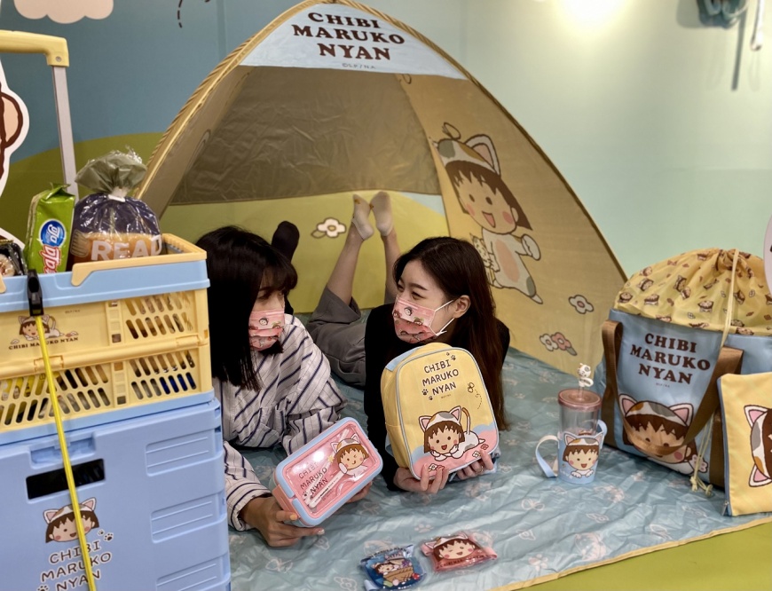 全聯首度和小丸子肖像聯名推出集點換購商品。(圖/業者提供)