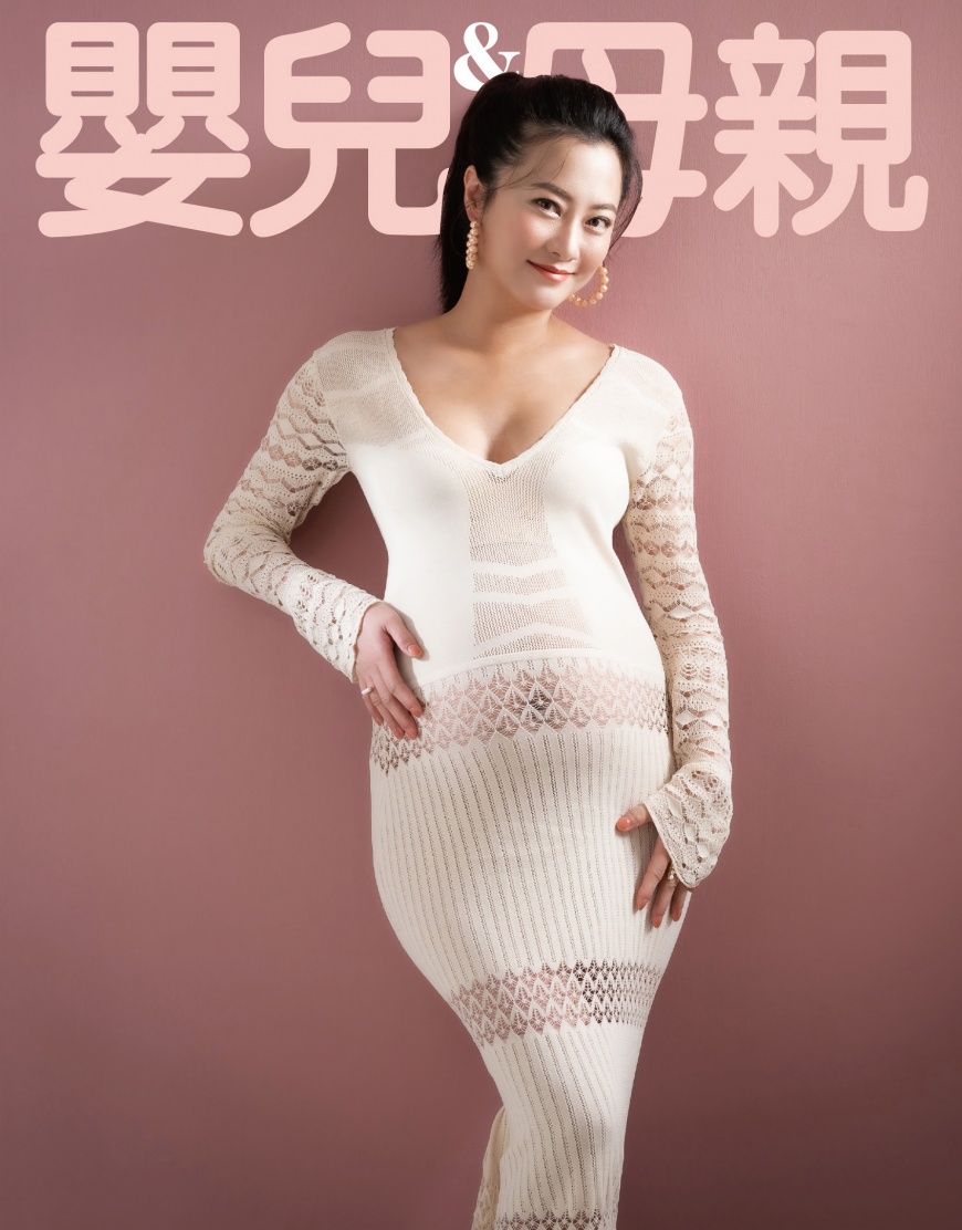 趙小僑說只要寶寶能用最健康平安的方式出生，醫師怎麼建議她就怎麼做。（圖／嬰兒與母親雜誌提供）