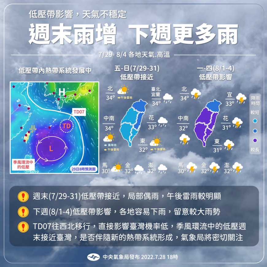 一張圖看雨區發展。（圖／中央氣象局）