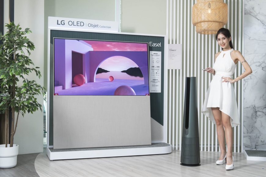 LG PuriCare™ AeroTower™風革機將在第四季推出,並新增暖風模式,引進溫潤厚實的石墨綠,提供質感家裝設計多一種色系搭配。