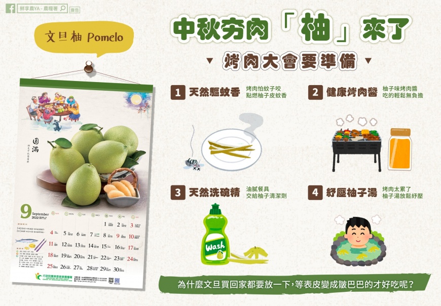 農糧署分享4招柚子妙用。(圖/翻攝自鮮享農YA-農糧署臉書)