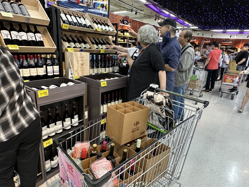 家樂福Wine Fair活動登場。（圖／許稚佳攝）
