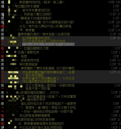不少網友認為鼎泰豐不應該在名單內。（圖／翻攝自PTT）