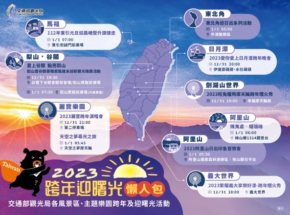 觀光局提供曙光懶人包。(圖/交通部觀光局提供)