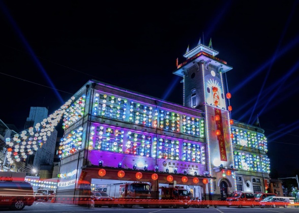 台南2023普濟殿燈會有1600展彩繪燈籠展出。(圖/翻攝自台南市長黃偉哲臉書)