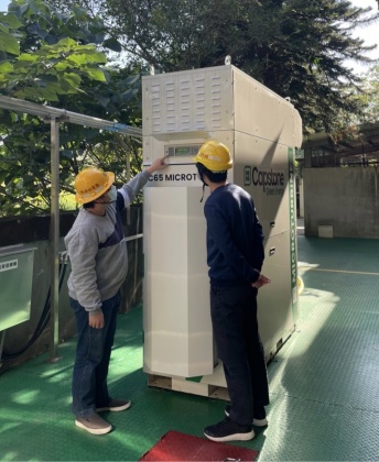 台電2022年引進我國第1套混氫型微氣渦輪發電系統。(圖/翻攝自台電官網)