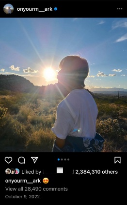 Mark早在2022年10月9日就已上傳此照片。（圖／翻攝自Mark IG）