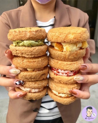 他們家達克瓦茲的Size比一般還要大兩倍。(圖/痴吃的玩提供)