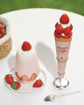 台北新光店加碼再推「草莓冰沙」。(圖/GELATO PIQUE CAFÉ提供)