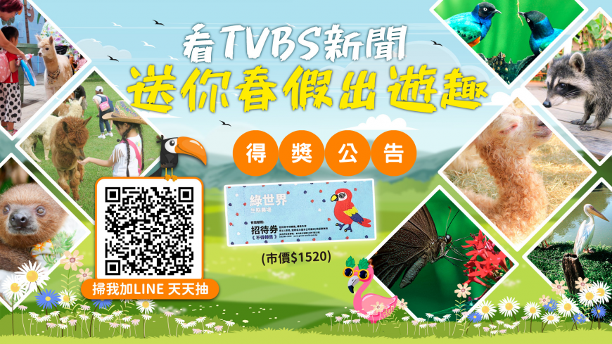 得獎公告/成為新聞時事王!看TVBS新聞 送你春假出遊趣