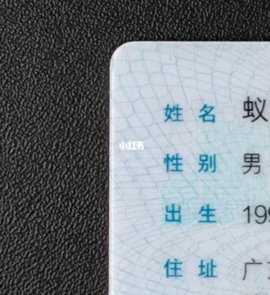 原PO貼出身分證照片,證明自己真的姓「蟻」。(圖/翻攝自小紅書)