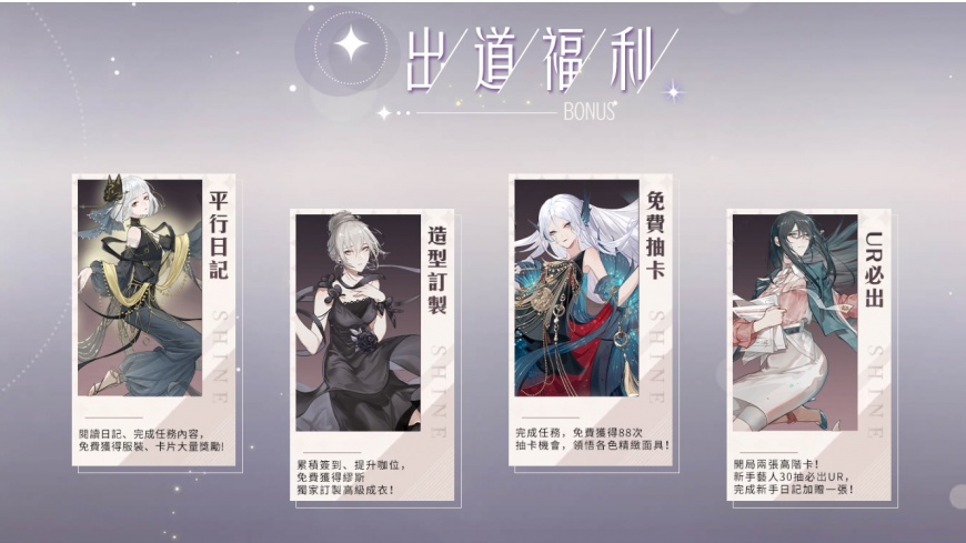 豐厚出道福利,伴你閃亮出道!