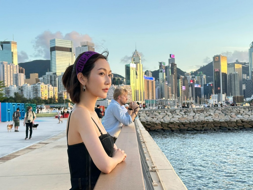 曾莞婷日前隨節目到香港旅遊。(圖/翻攝自曾莞婷臉書)