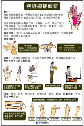 李炎諭醫師表示，可透過2種運動伸展手部肌肉預防腕隧道症候群。（圖／翻攝自李炎諭醫師臉書）