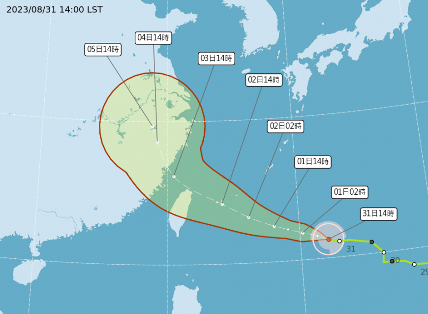 颱風海葵大幅度南修!恐成「4年首登陸颱」 周末北台風大雨大