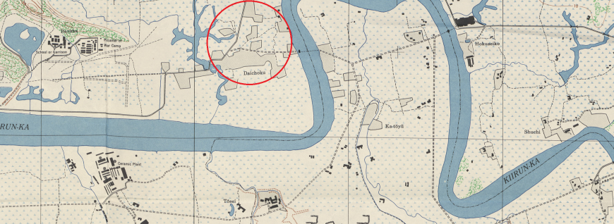 原PO翻出1945年的古老地圖,直指事發地點附近的地基都非常不穩。(圖/翻攝自PTT)