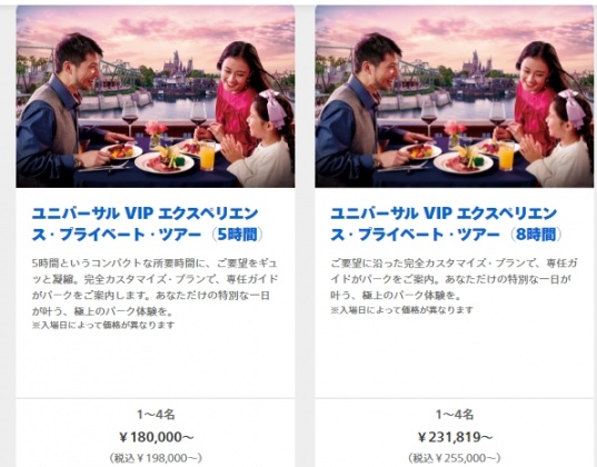 VIP團有5小時或8小時行程。(圖/翻攝環球影城官網)