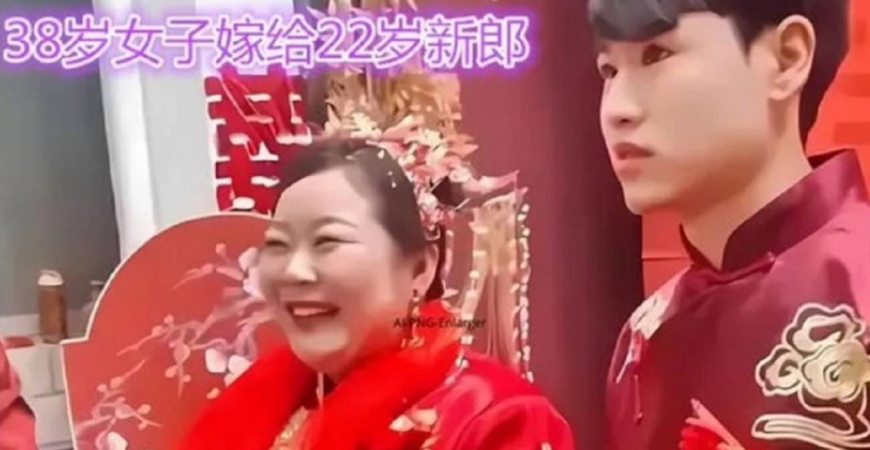 差16歲!小鮮肉娶大媽被酸「不願奮鬥」 新郎霸氣喊:是緣分