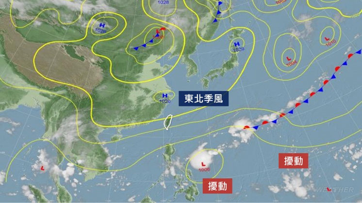 下週一（6）日起東北季風增強。（圖／TVBS）