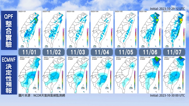 雨量預測。（圖／TVBS）