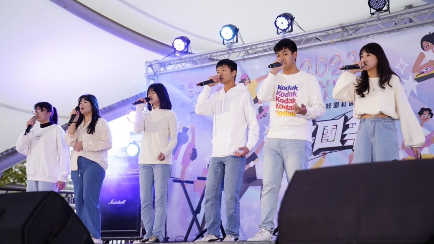內壢高中阿卡貝拉社表演。(圖/桃園市政府青年事務局)