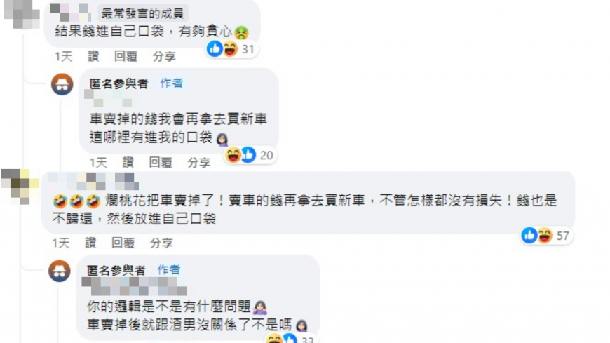 網友一面倒砲轟女子。(圖/翻攝自臉書「匿名3公社」)