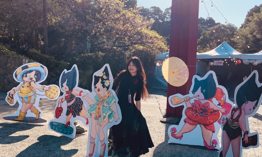 天元宮櫻花季完美落幕 首度結合國際藝術家及IP 結合在地 美出新高度 幕後推手是她