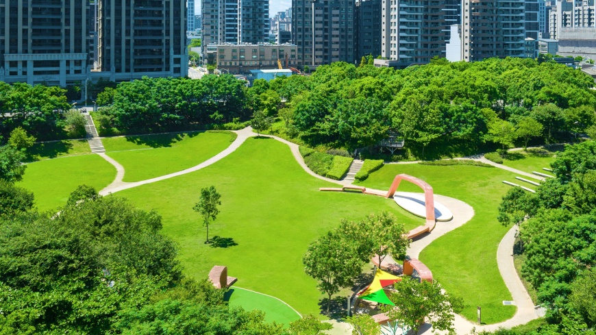▲難得一遇,超過萬坪公園腹地