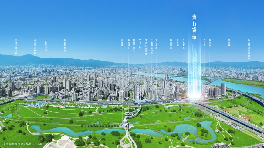 一橋到台北雙星!購物商場進駐三重右岸生活圈 「寶石睿岳」矗立住宅典藏地段