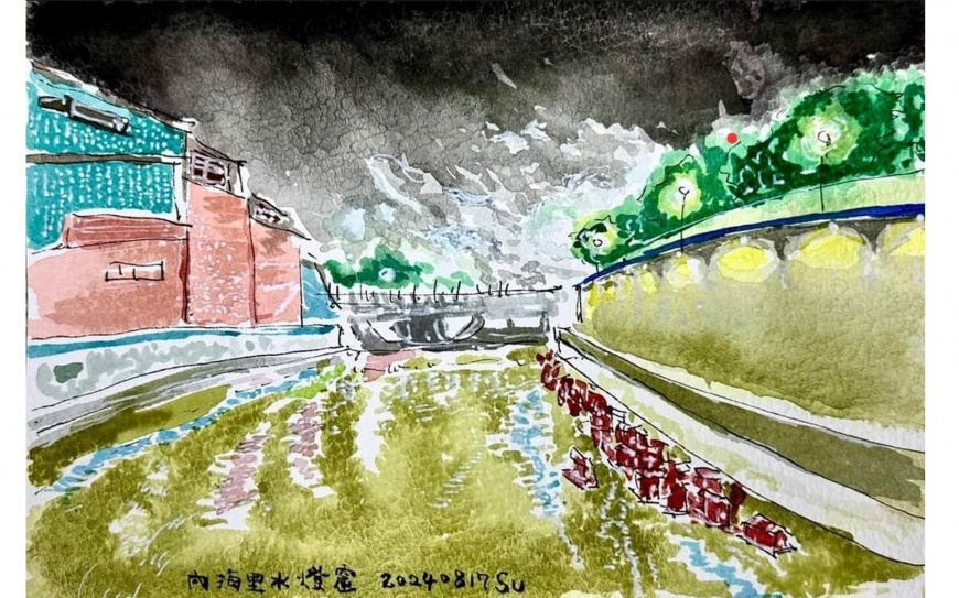內海里水燈窟(照片引用自蘇俊賓臉書)