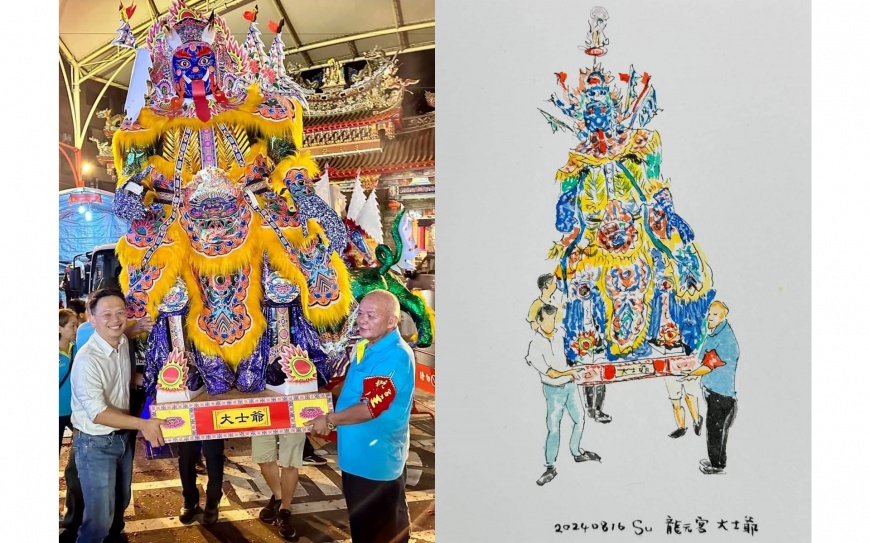 龍元宮大士爺(照片引用自蘇俊賓臉書)