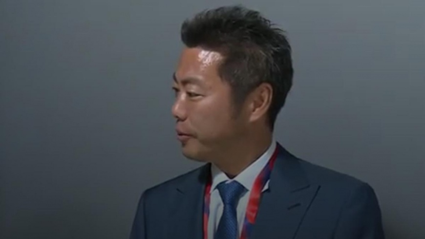 日職傳奇球星上原浩治來台擔任球評。(圖/TVBS)