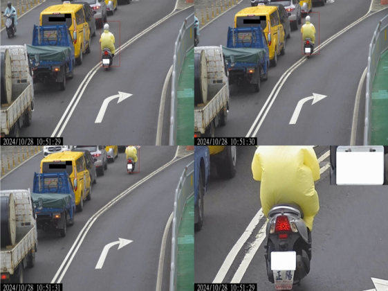 關渡橋採用科技執法，嚴格取締違規跨越雙白線。（圖／TVBS）