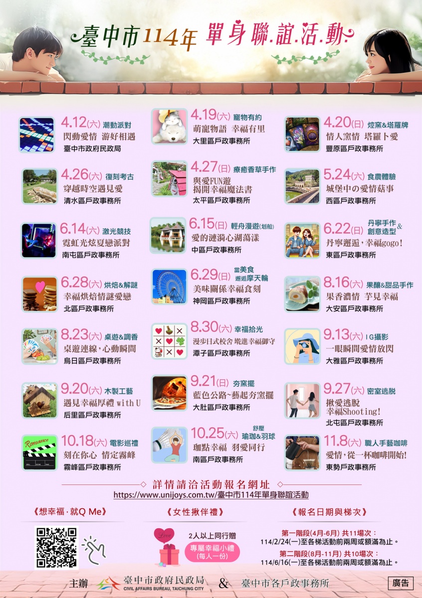活動預計可吸引850人參加。（圖／台中市政府提供）