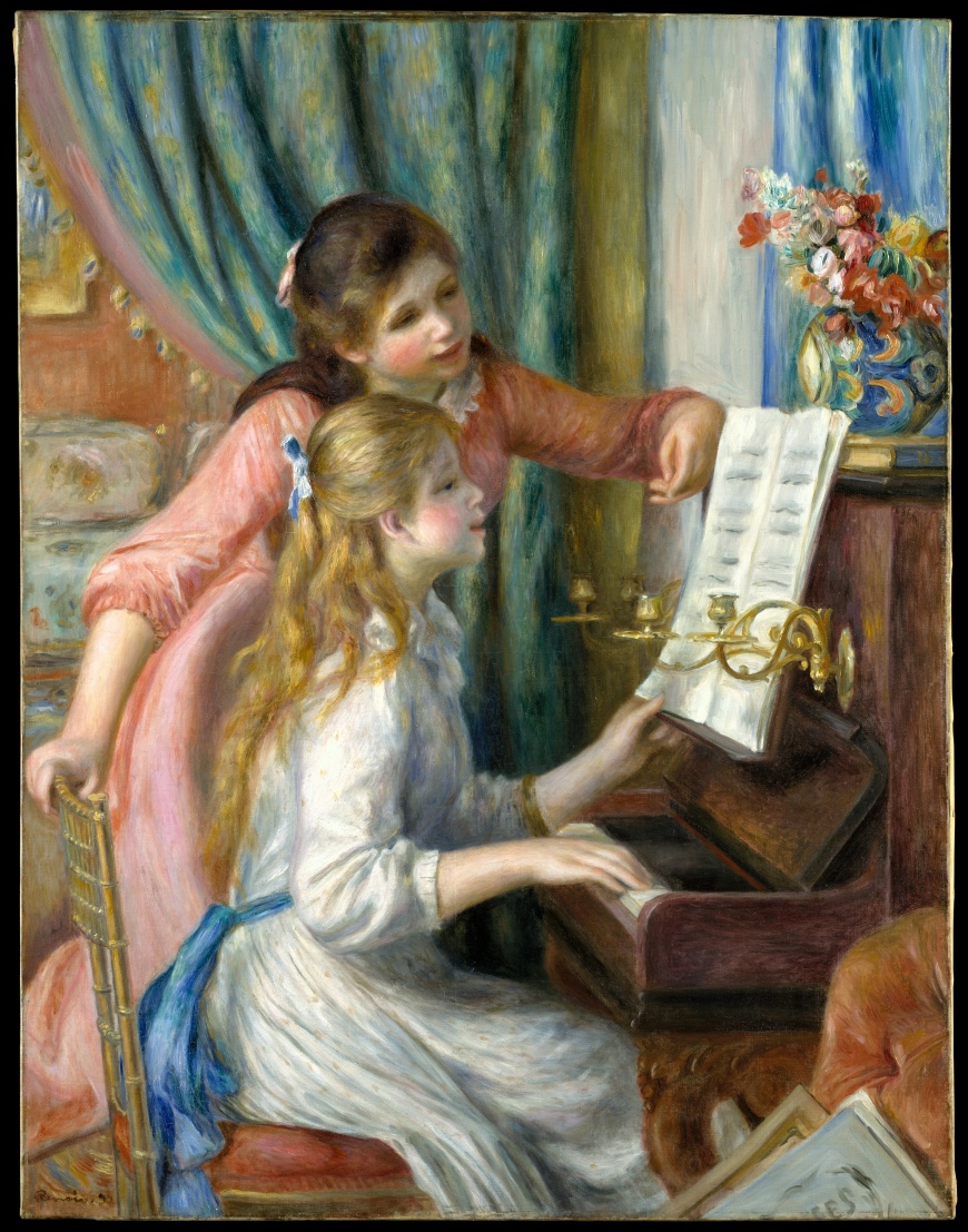 奧古斯特‧雷諾瓦_彈鋼琴的兩位少女_1882 © The Metropolitan Museum of Art_Auguste Renoir_Two Young Girls at the Piano(圖/時藝多媒體提供)