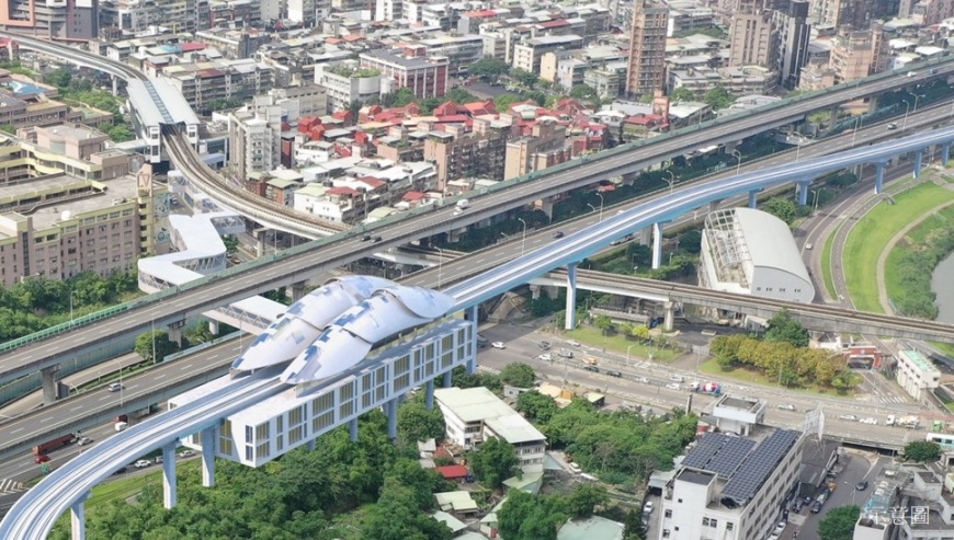 SB10東湖站模擬照。（圖／新北市府）