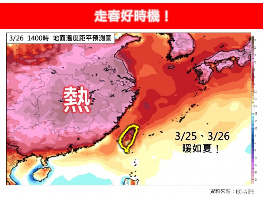 林得恩直言未來一週會是「走春好時機」。（圖／翻攝自「林老師氣象站」臉書）