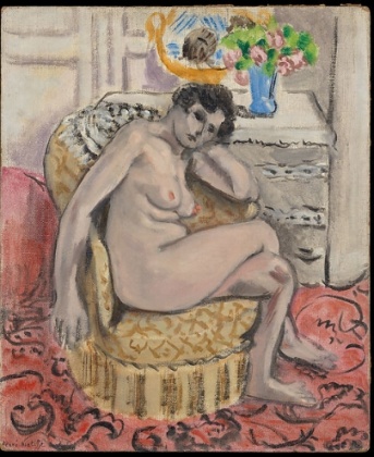 亨利‧馬諦斯，《扶手椅上的裸女》，1920年 Image © The Metropolitan Museum of Art（時藝多媒體提供）