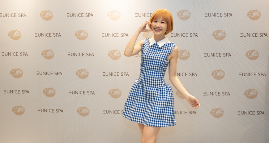 Eunice SPA高島屋旗艦館盛大開幕，Lulu黃路梓茵現身站台。（圖/Eunice SPA提供）