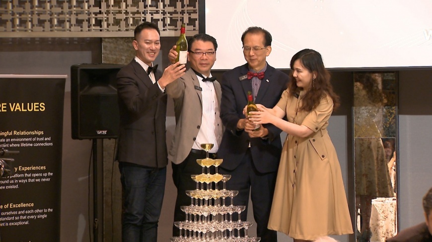 今（23）日活動現場冠蓋雲集，左起為露琺意醫美集團阮丞輝總經理、CC7 執行董事黃鵬峻、CC台灣國家董事謝聰評Smart、CC台灣國家董事王孝梅Qmei。