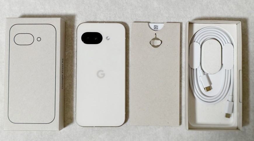 Google Pixel 9a「陶瓷米」(林冠伶攝)