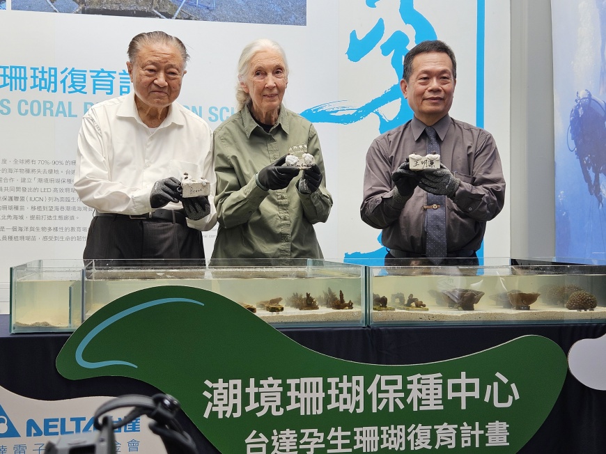 台達電攜手珍古德　推廣珊瑚復育教育