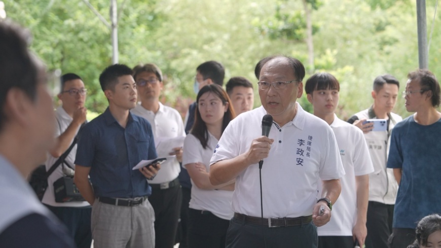 新北捷運局長李政安簡報說明