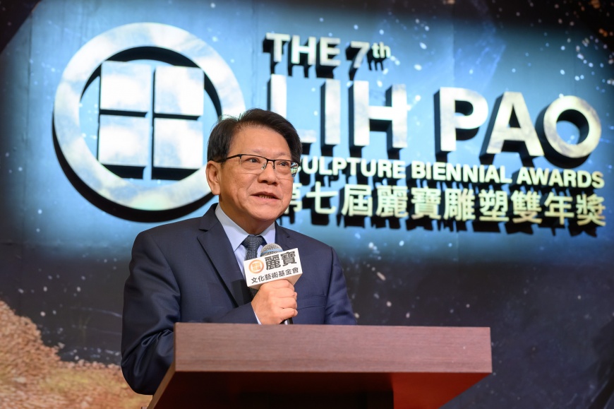 圖7. 總統府秘書長潘孟安肯定麗寶集團是臺灣文化通往國際的重要橋樑