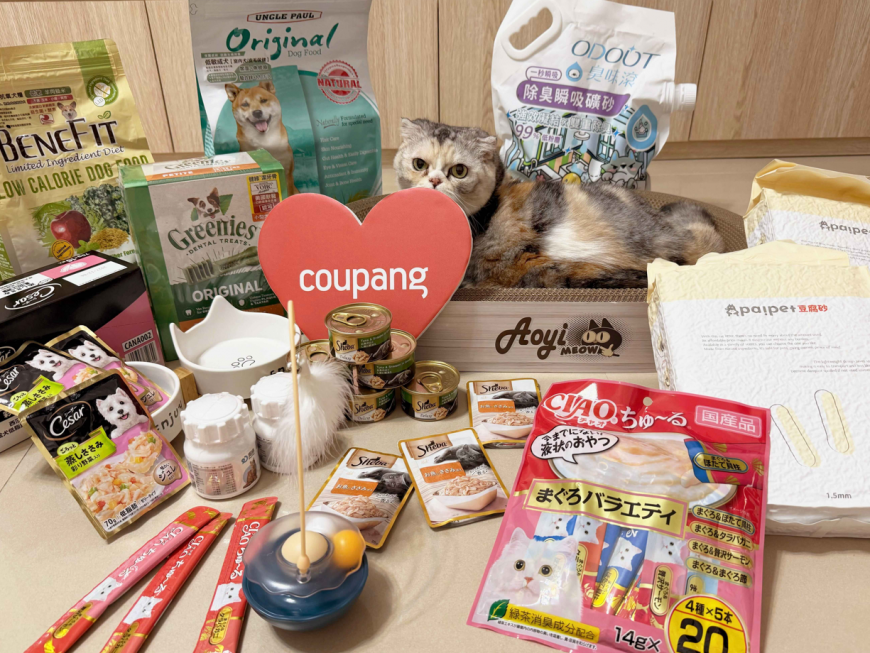 Coupang酷澎「寵物超級特展」登場　飼料貓砂「火箭速配」免搬免扛