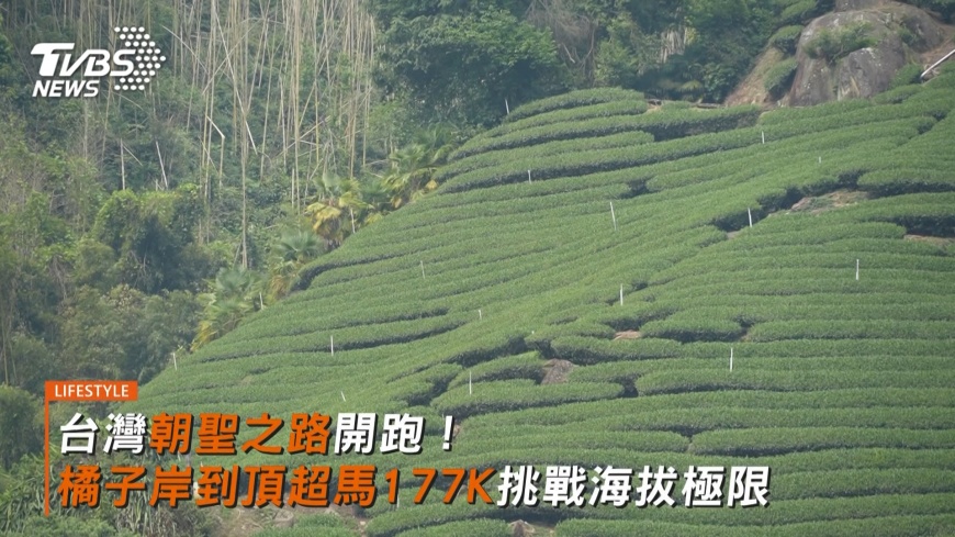 賽道從台南直挺玉山界碑 透過賽事展現出台灣山、海、圳的自然之美。(圖/TVBS)