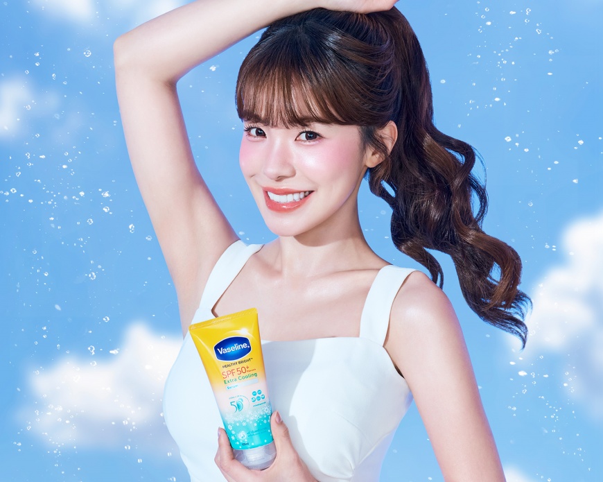 ▲「5D涼感輕透防曬乳(小藍傘)」添加三重薄荷成分,首創5重防曬力。(圖/凡士林提供 )