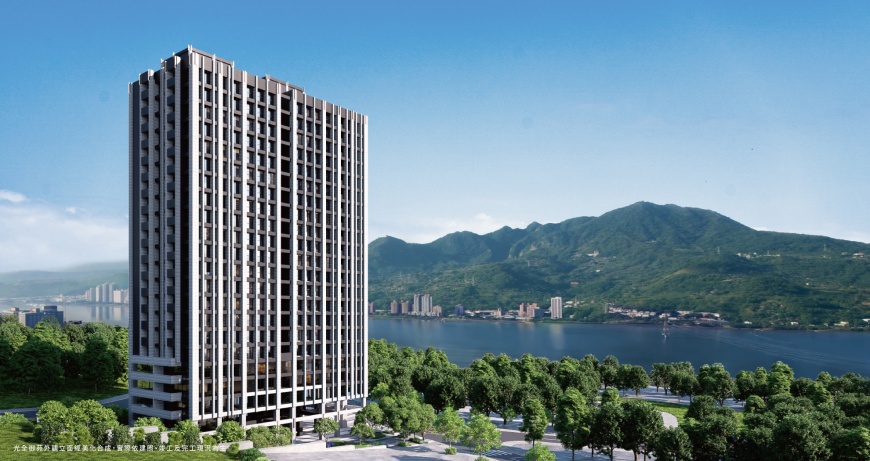 ▲稀有1500坪大基地規模開發，「光全御苑」規劃22層頂規鋼骨地標建築。重金導入豪宅級「SRC+隔震技術」，高效率隔絕大部分地震能量，打造與東京車站、北市億級豪宅「陶朱隱園」相當的結構安全規格，定義能傳承百年的地標住宅新標準。