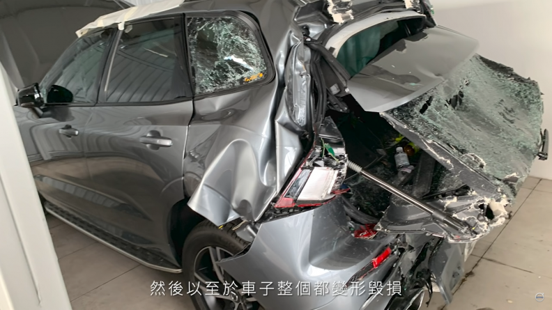 Volvo Cars Taiwan先前在臺灣釋出一段XC60於高速公路遭35噸級貨櫃車追撞行車記錄器影片。(圖片來源/ Volvo)